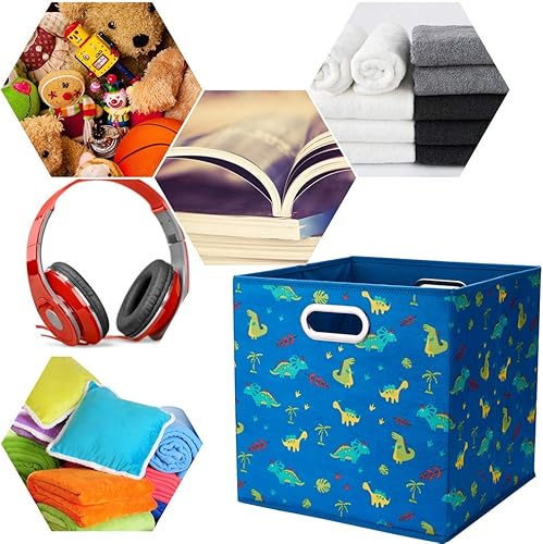 Miniatura 10 de QY-SC03-3 - Cajas de almacenamiento plegables de 13 x 13 x 13 pulgadas, cubos de almacenamiento de tela, cubos negros, cubos de almacenamiento con