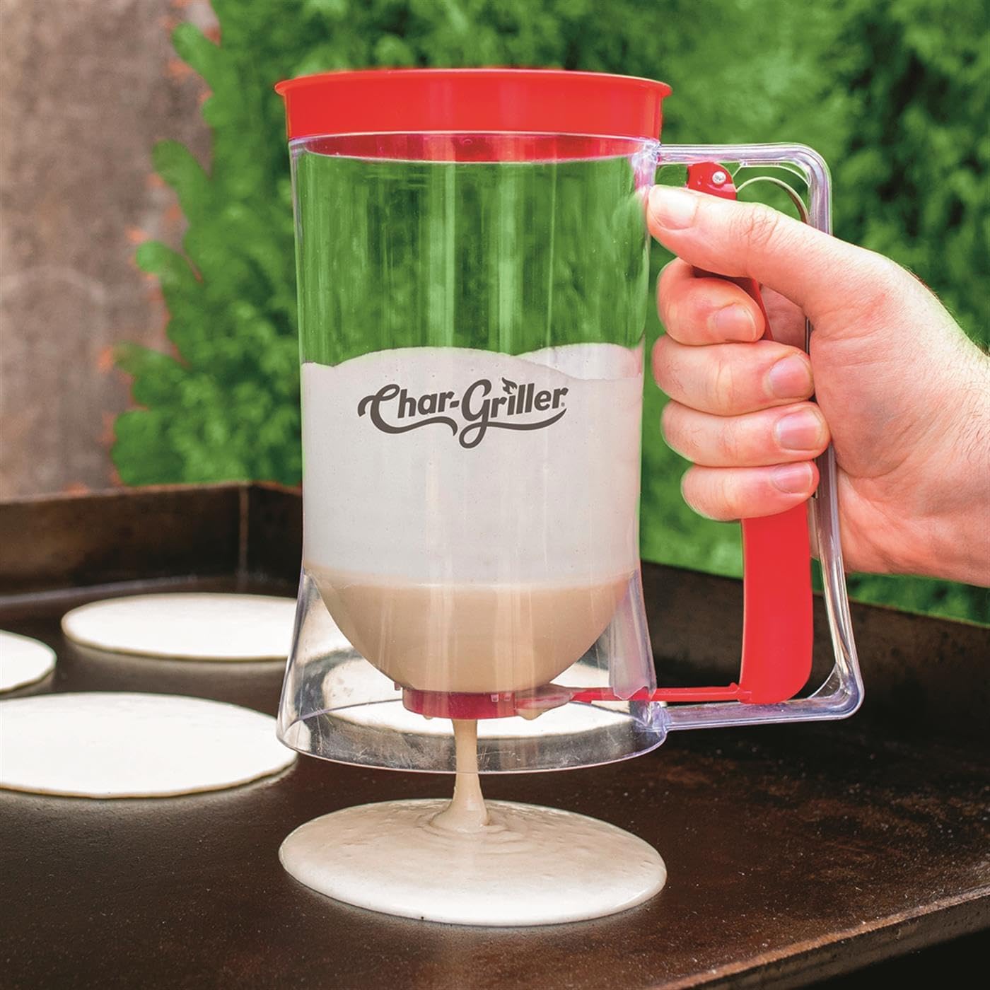 Char-Griller 8933 Flat Iron Gas Griddle Breakfast Kit Barbecue Tool Set,Black