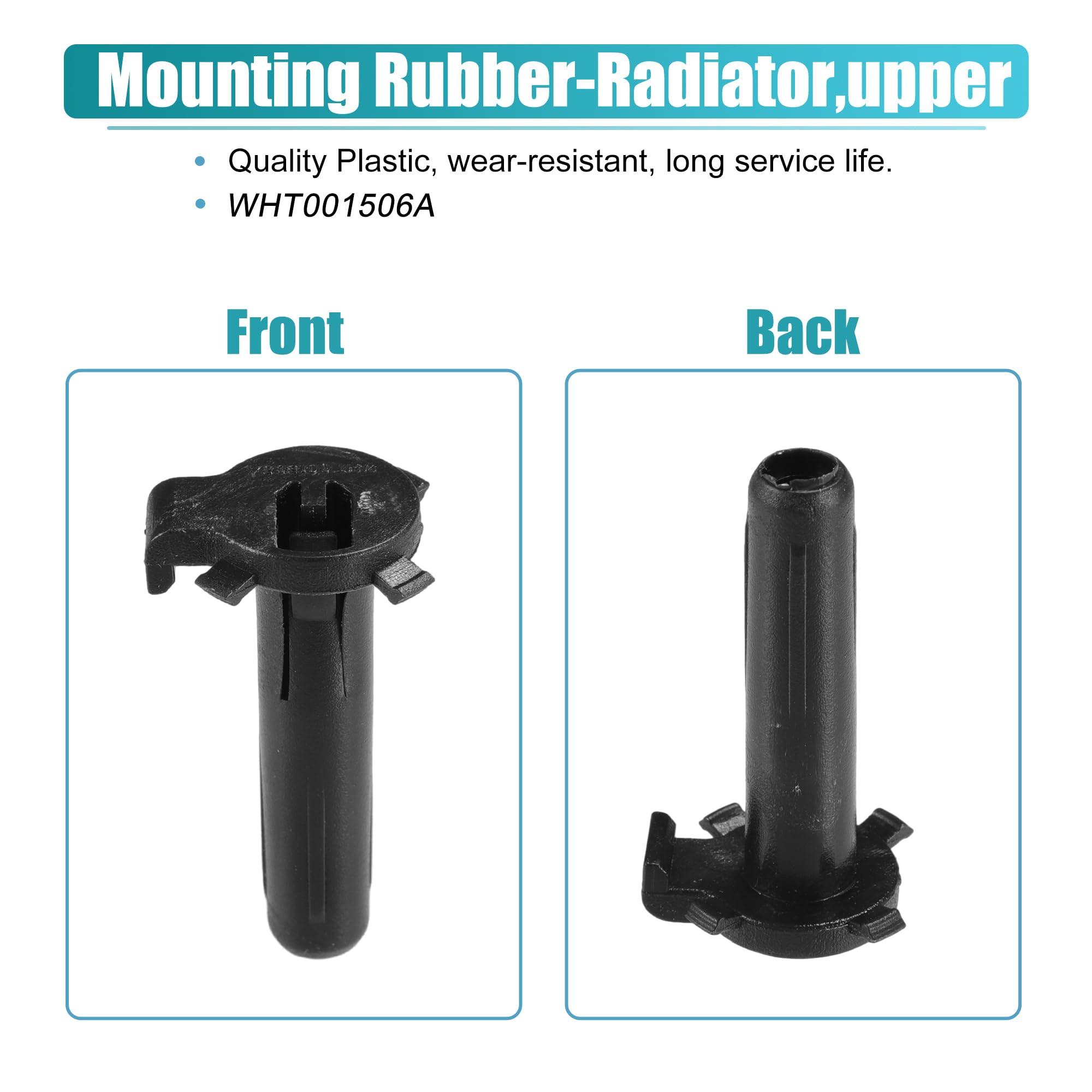 QUARKZMAN Supports De Fixation De Radiateur Pour Audi A4 09-16 2Pcs | Matériau: Plastique, Couleur: Noir, Numéro OE: WHT001506A, Compatible: Pour Audi A4 Quattro, A5, Q5 Etc.