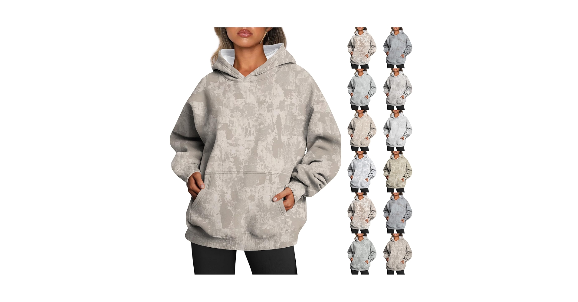 【完売商品】FELIM OVERSIZED CAMO HOODIE GUOKMN Women's Camo Hoodie Oversized Sweatshirt Maple-Leaf