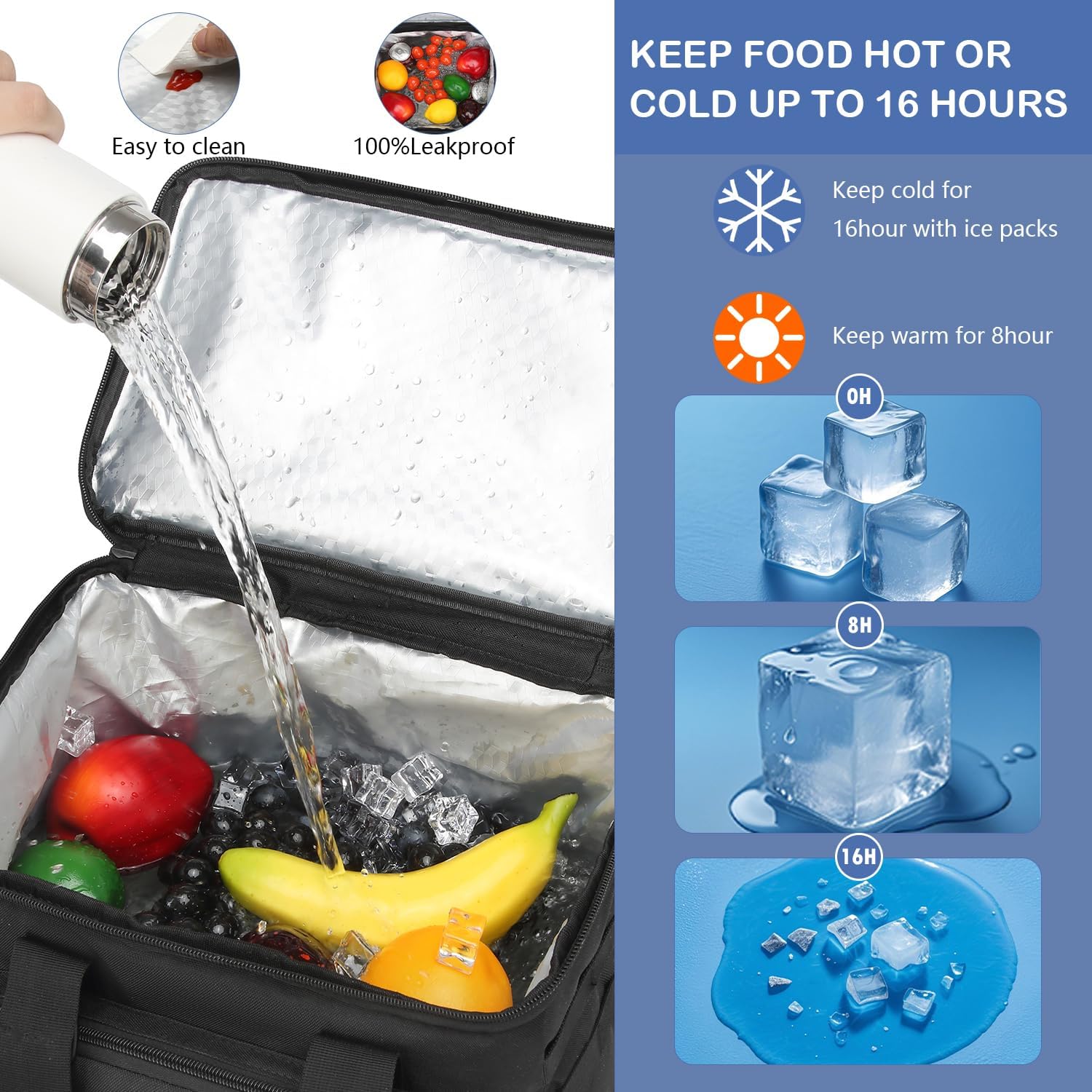 Cooler Backpack - 42 Cans Tactical Backpack Coolers Insulated Leak Proof for Men, Soft Insulated Backpack Cooler for Camping, Hiking, Picnic, Beach, Travel, Lunch & Work - Image 2