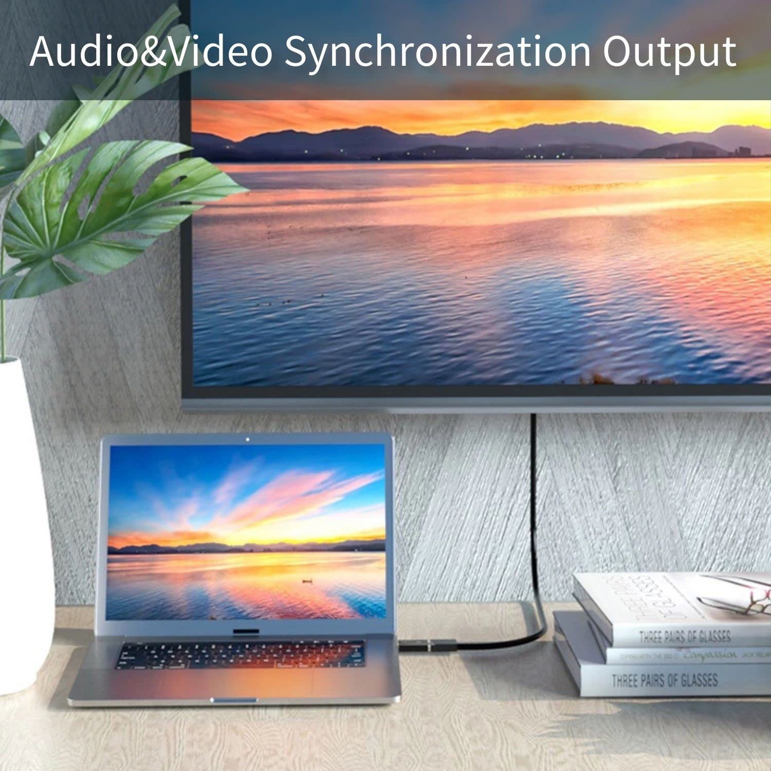 Adattatore Da DisplayPort A HDMI - 4K E Audio - Compatibile Con PC Lenovo, Dell, HP, Asus - Nero - Foto 3