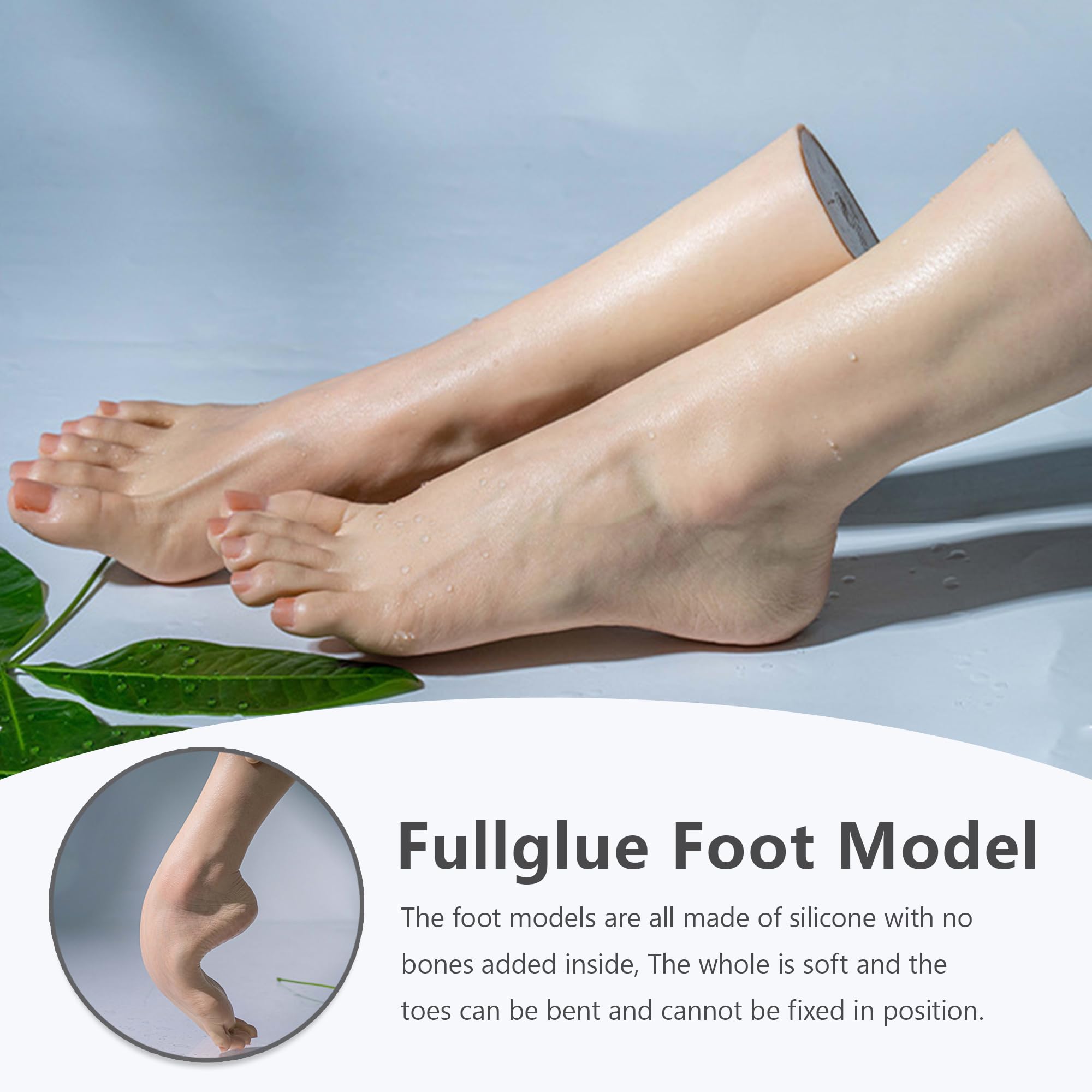 Pieds artificiels réalistes en Silicone, modèle de Pied féminin, Mannequin avec veines simulées pour la présentation de Sandales et de Chaussettes, Accessoires de cinéma, entièreme