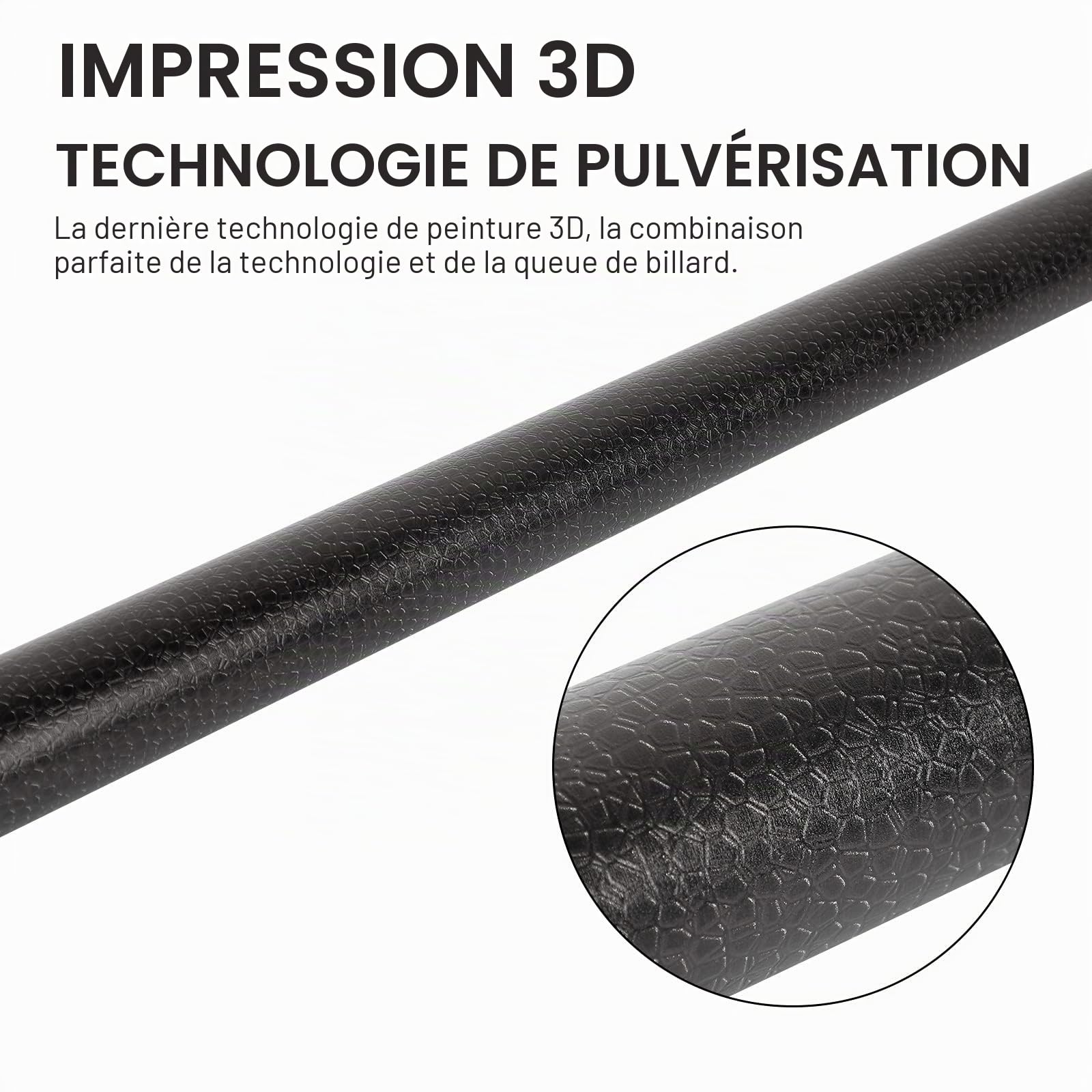 GARSEN Lot de 4 bâtons de Queue de Billard 147,3 cm, 510,3 g, 538,6 g, 567 g, 595,3 g