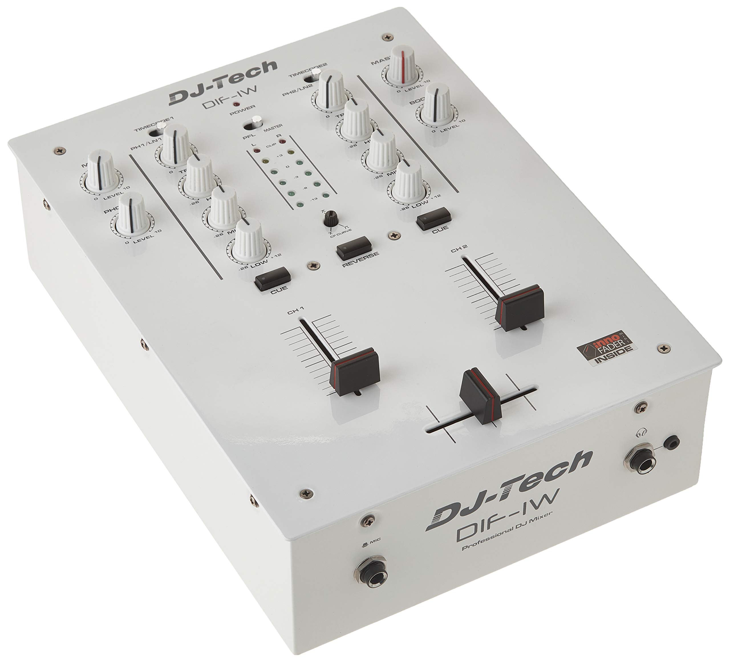 DJ Tech DIF-1W Mixer with Mini innoFADER White