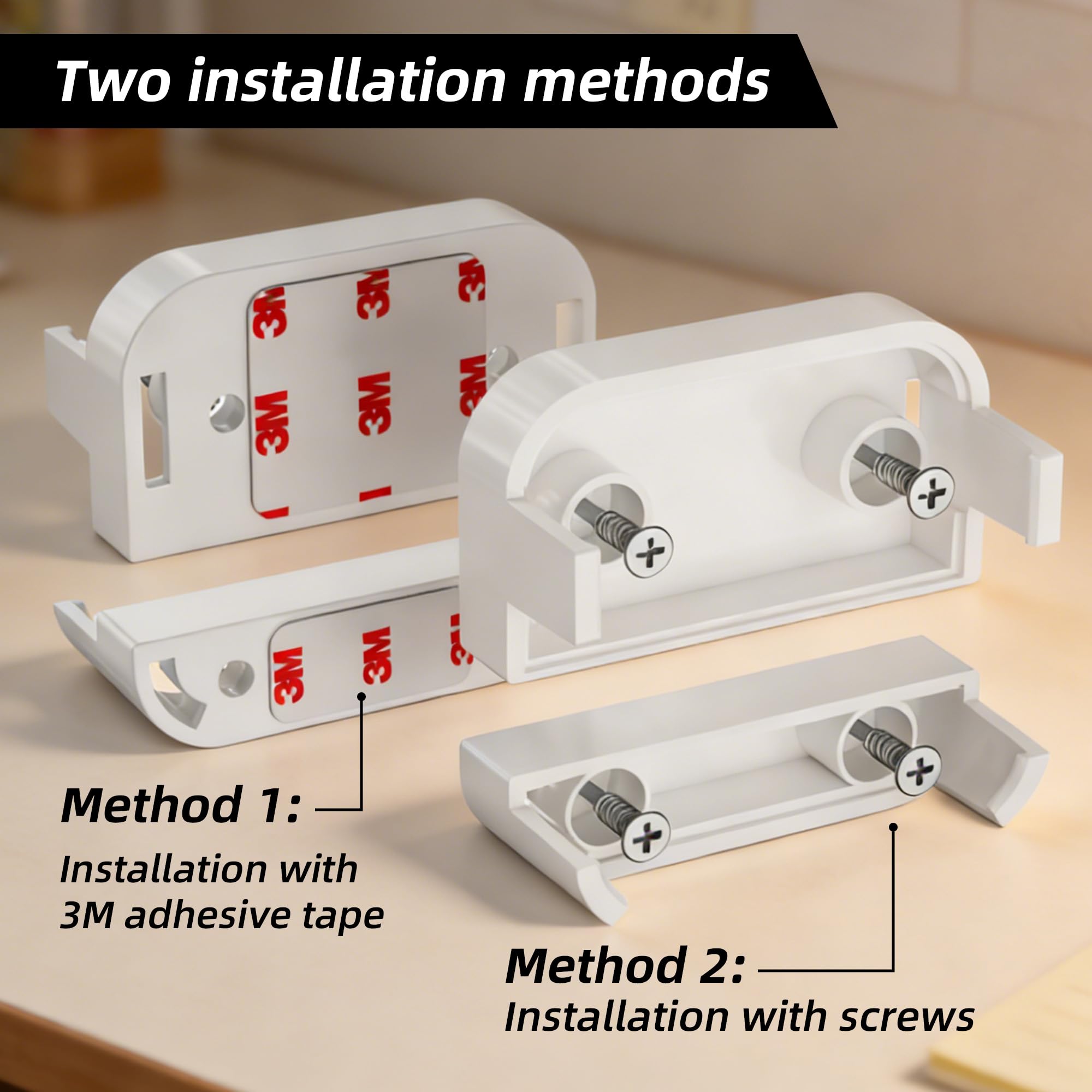Élévateur de capteur de contact pour Ring 2e génération - Kit d'extension de hauteur de 10 mm pour portes et fenêtres inégales | Installation sans outils pour moulures de couronne et garniture