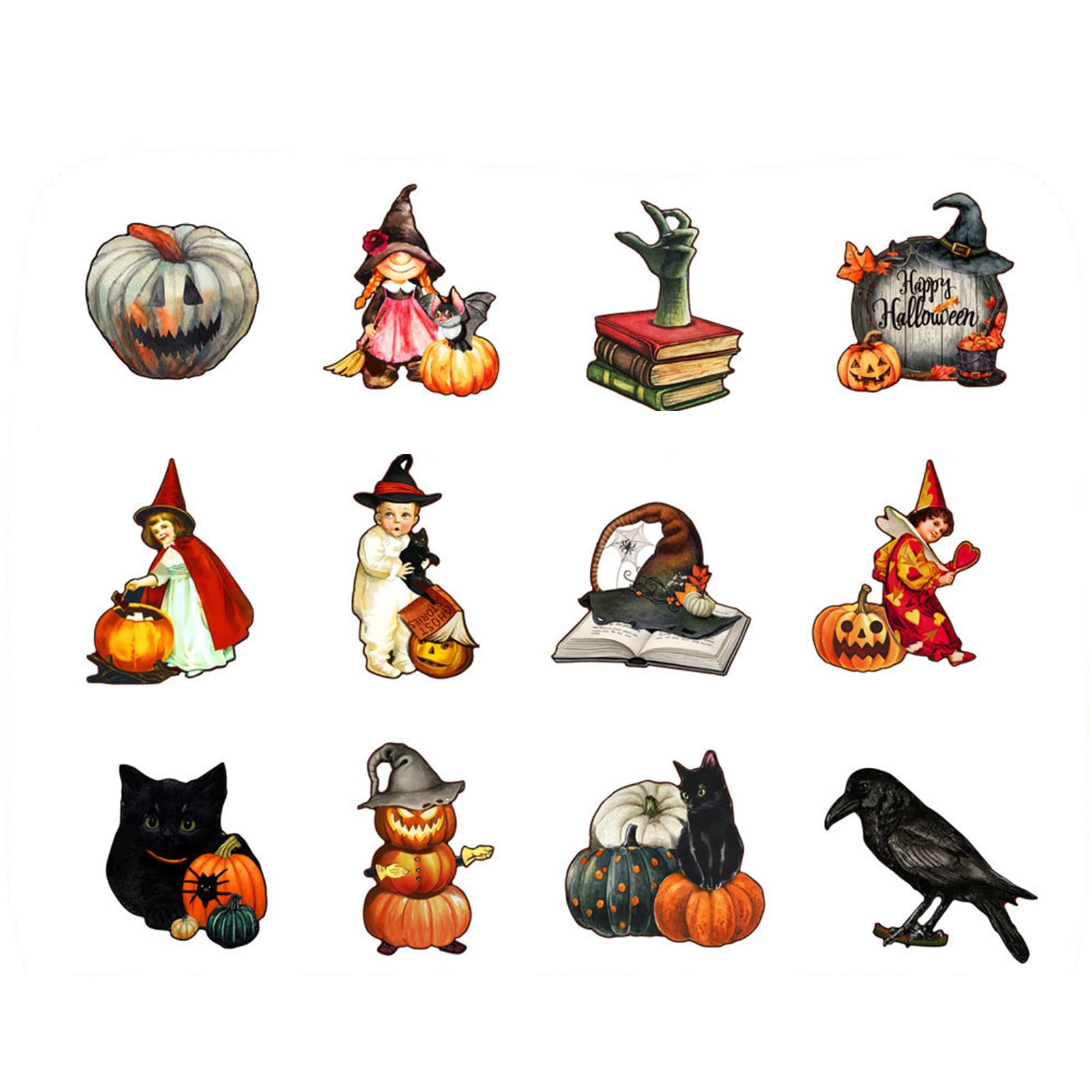 Elnwnnkc Halloween Fridges Magnets Refrigerator Stickers, Festival Door Cling for Window Fridges Refrigerator Cover Art