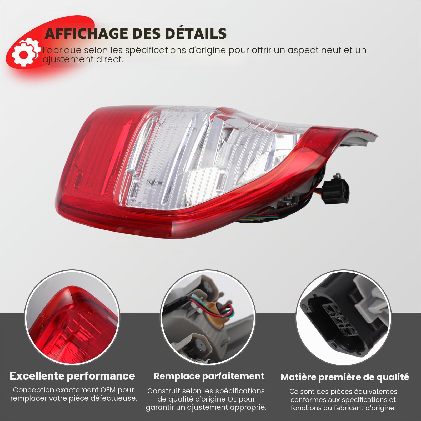 Feu Arrière Gauche Pour Ford Ranger T6 PX MK1 MK2 MK3 2012-2021