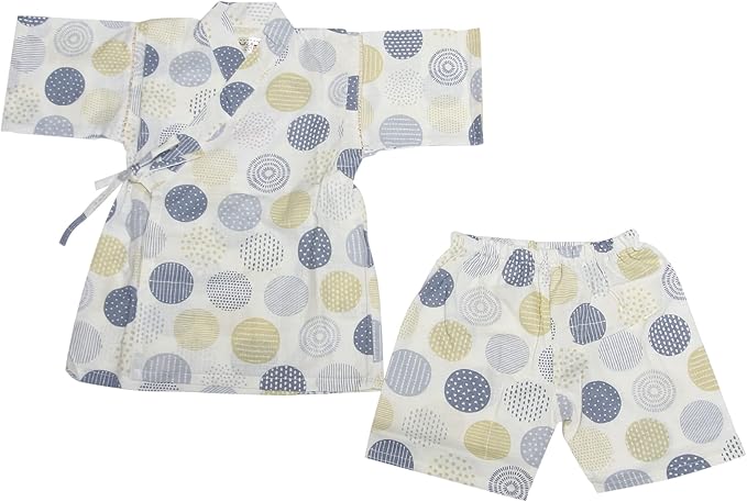 Amazon ハセガワ 子供 甚平 じんべい 男の子 キッズ 北欧水玉 160 着物 浴衣 甚平 通販