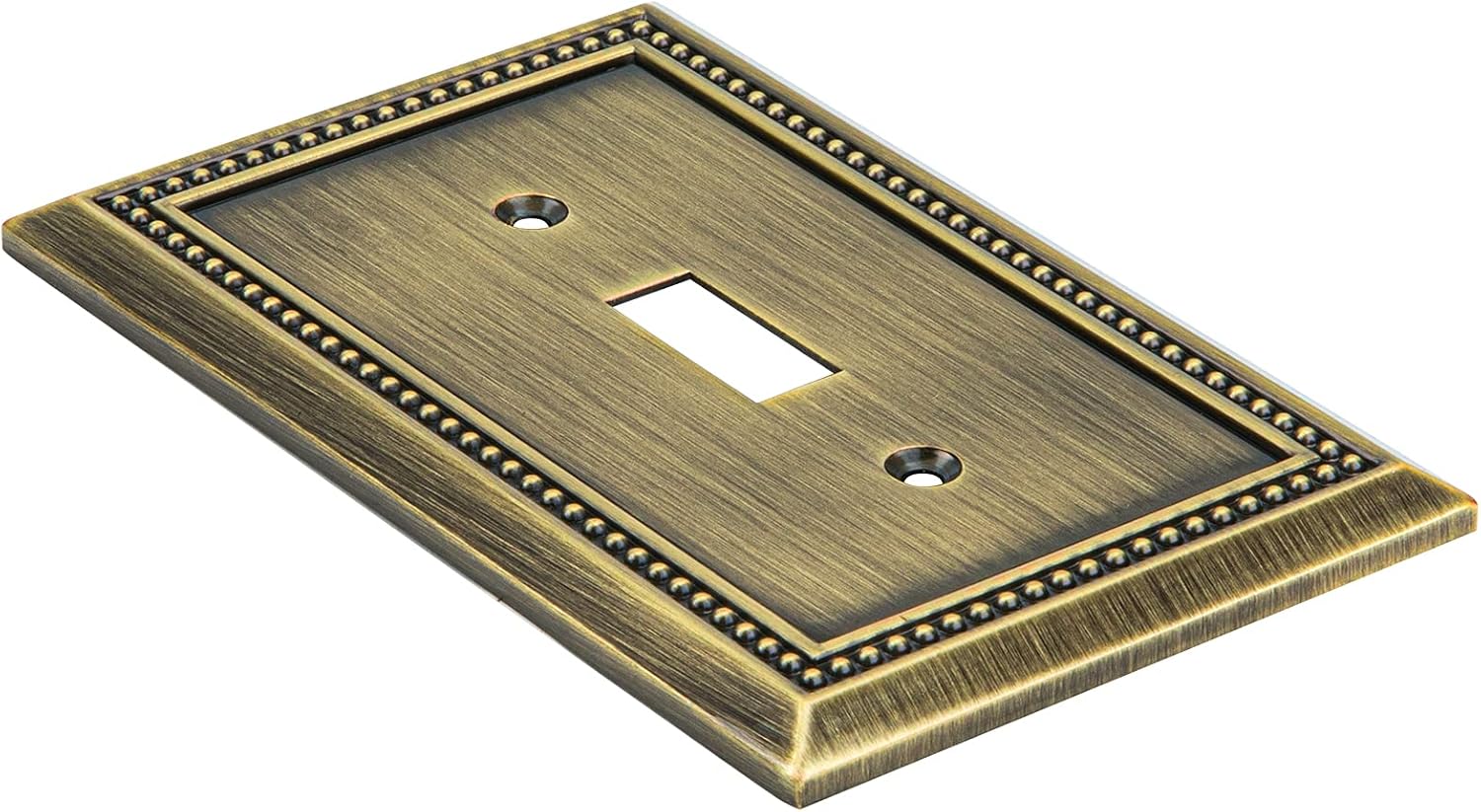 henne bery sunken pearls heavy duty decorative wall plate switch plate outlet cover (single toggle, 3 pack, antique brass) single toggle 3pk antique brass