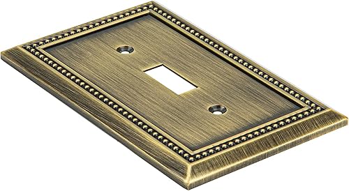 Vista 48 de Henne Bery Sunken Pearls - placa decorativa de pared para interruptor (Palanca simple, 2 unidades, níquel satinado)