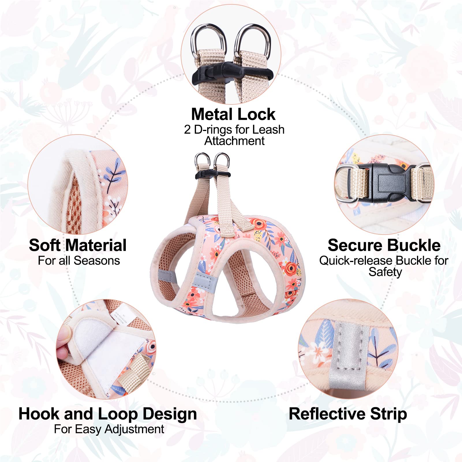 BEAUTYZOO Pet Vest Harness
