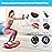 SoftGym Vibration Plate Exercise Machine for Lymphatic Drainage,Power Vibrate Stand Shake Board 450 Lbs Capacity Whole Body Workout Waver with Resistance Bands Weight Loss Gifts for Women Men-Red