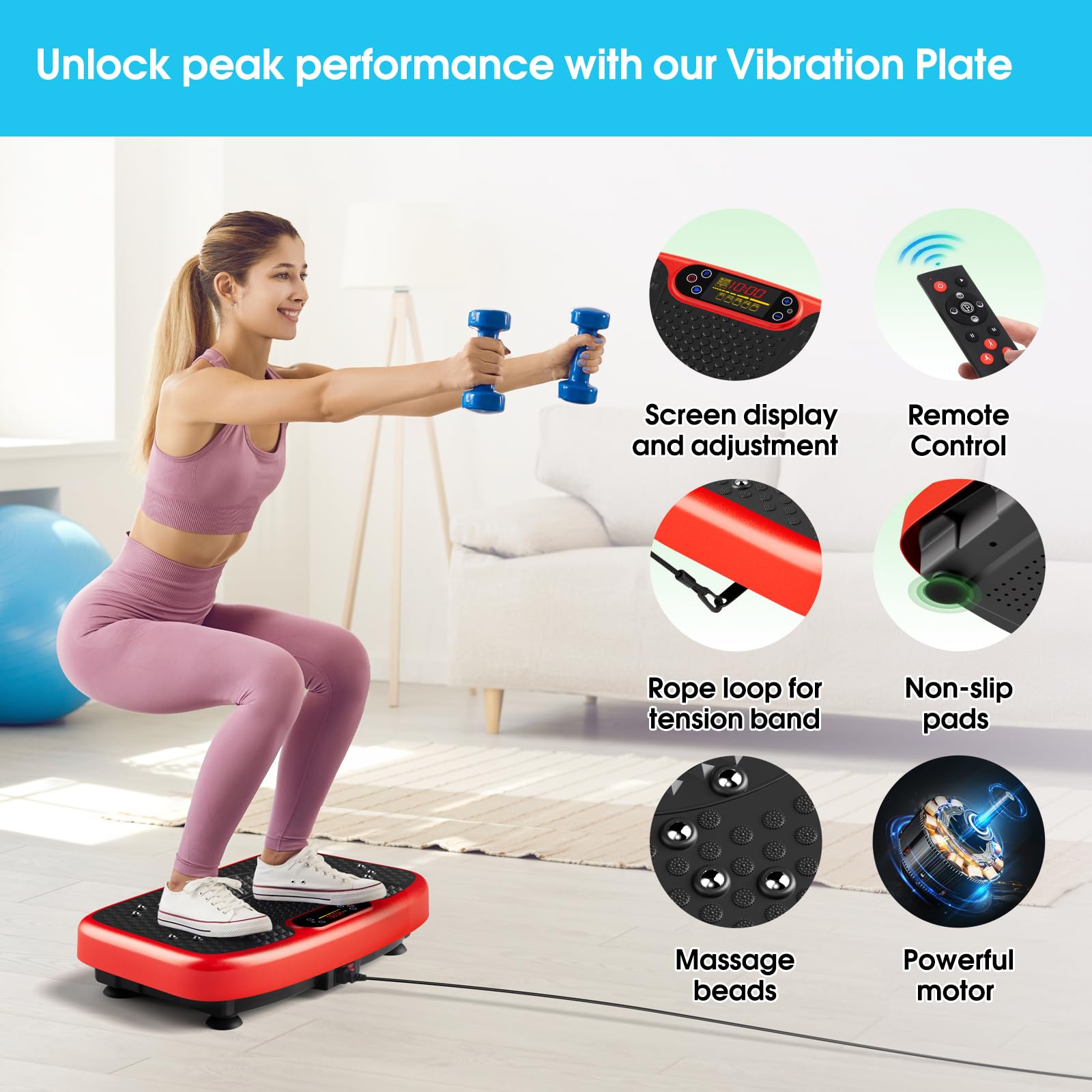 Machine d'exercice à plaques vibrantes SoftGym pour Mauritius