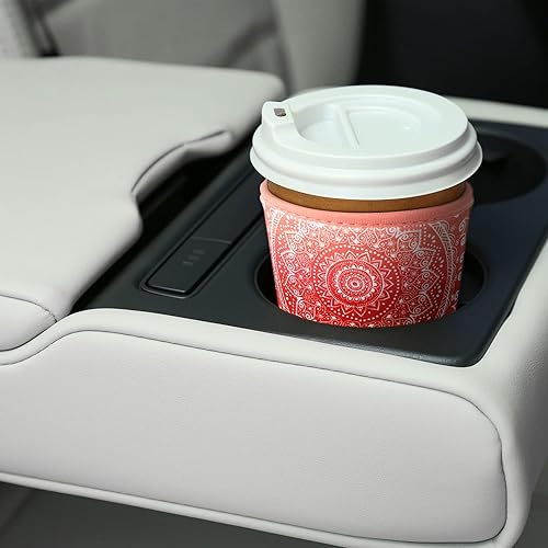 Miniatura 7 de Funda aislante y reutilizable de neopreno para café y bebidas frías, se adapta a la mayoría de los tamaños, 4 unidades (mediana, 22 a 24 onzas,