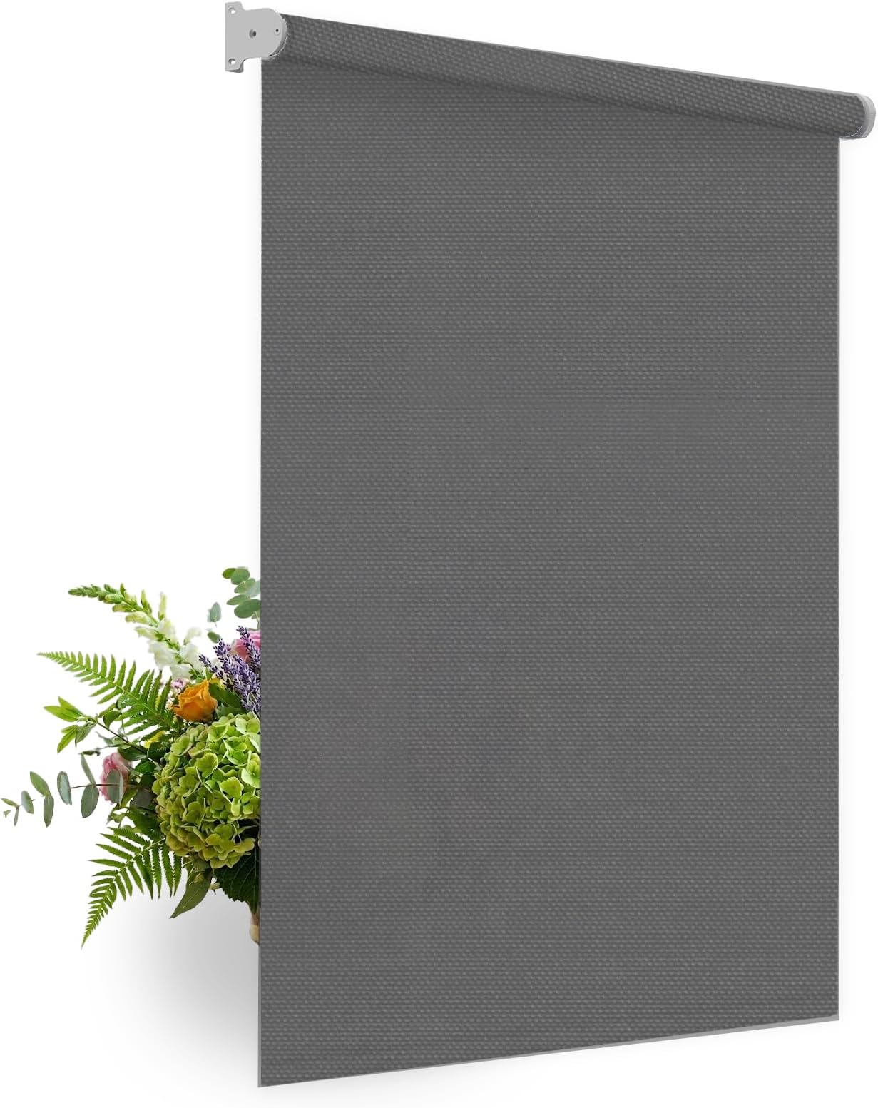 Custom Motorized Light Filtering Roller Shades – Smart Electric Blinds Work with Apple Home, Alexa & Google Home, < 1% Openness Factor Fabric (20"-105" Width)
