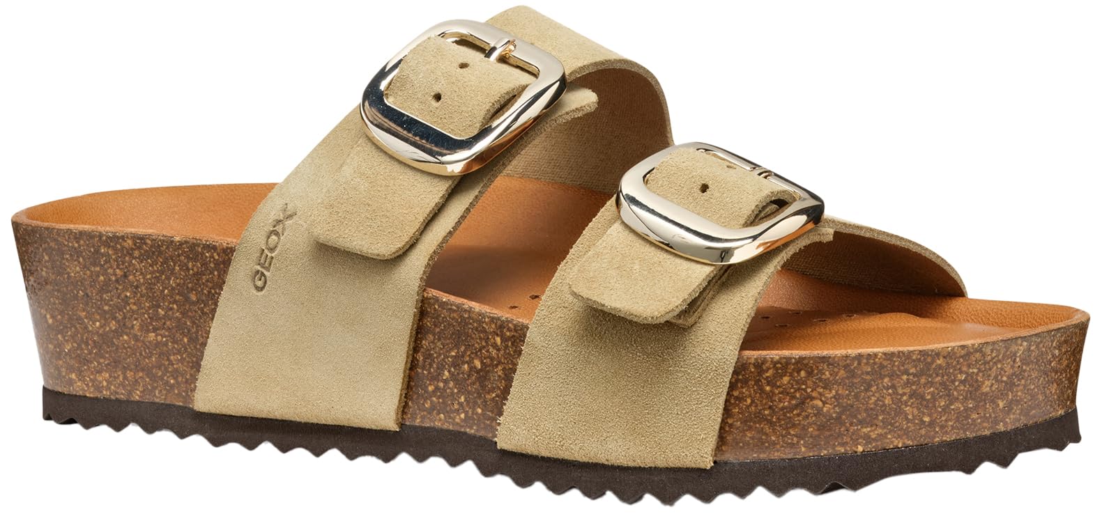 Geox Women's D BRIONIA H A Flat Sandal, Lt Taupe, 7.5 UK