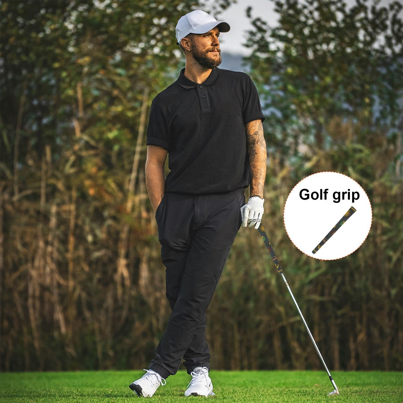 Empuñadura de palo de golf para mujer, mangos para palos de golf | Empuñadura para palo de golf con alta retroalimentación, antideslizante, agarre para palo de golf para golfistas que ce