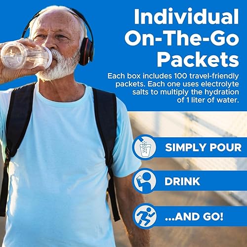 Miniatura 7 de TRIORAL Polvo de electrolitos de rehidratación - Fórmula de sales de suplemento de hidratación WHO - Combate la deshidratación de entrenamientos
