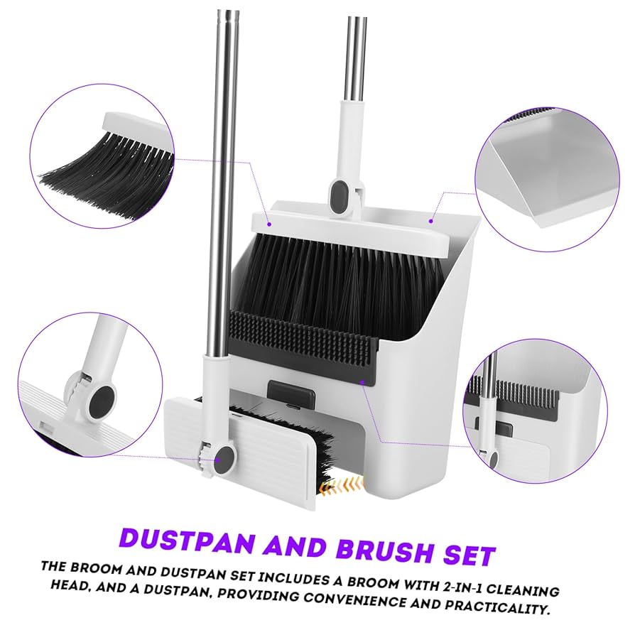 Amazon.co.jp: SOESFOUFU 1 セット ほうきセット 床掃除機手押し