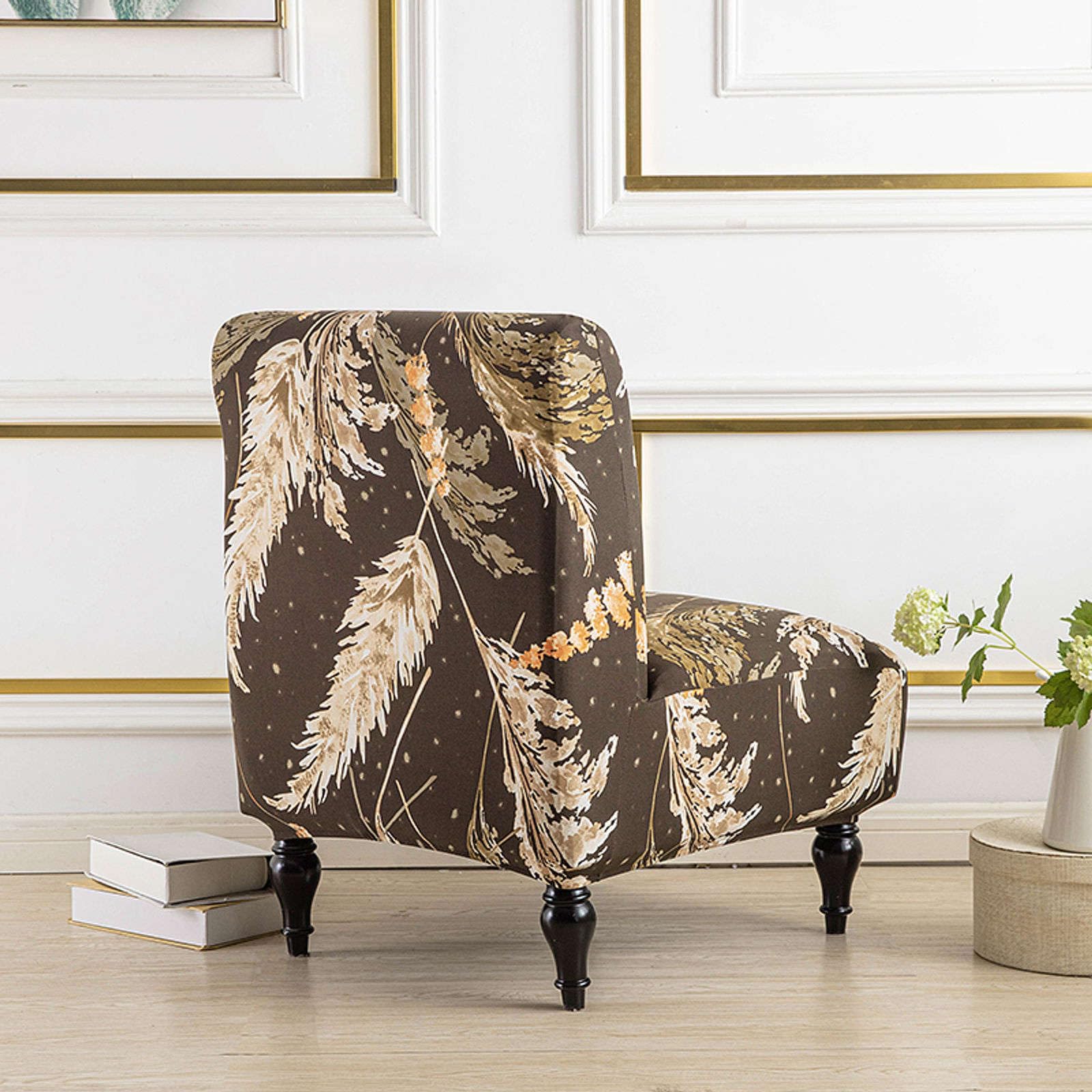 Housse De Fauteuil sans Accoudoirs Elastique, Housse De Cha Imprimé