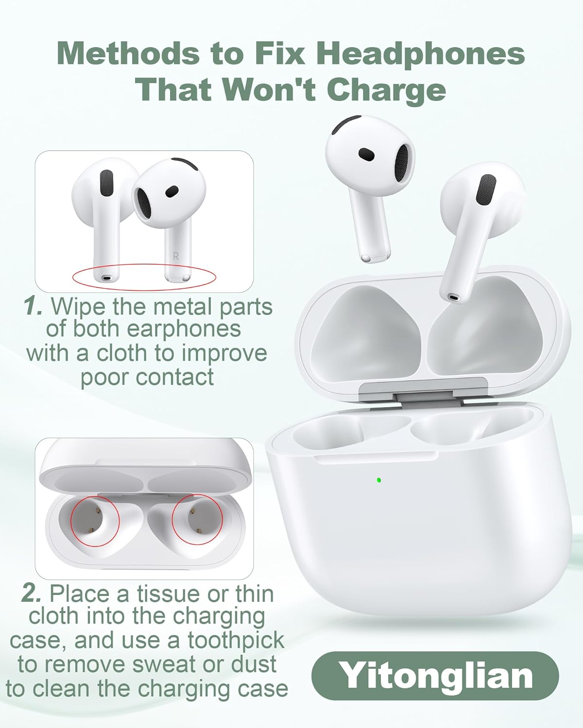 Wireless Charger Case Replacement for Airpods 4th Generation - Charging Case to USB-C Without Earbuds - Image 7