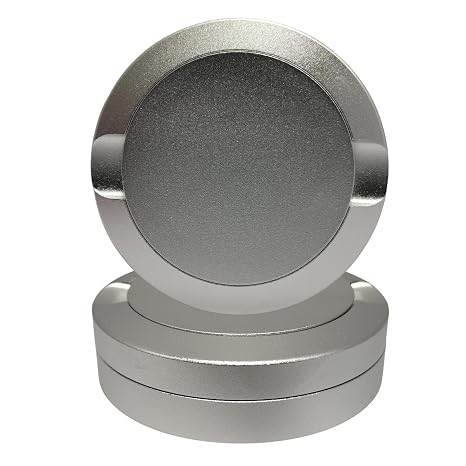 Snus Can for ZYN, Snus Cans Aluminum 3 Layers Snuffbox CNC Metal for Snus Packaging (Silver)