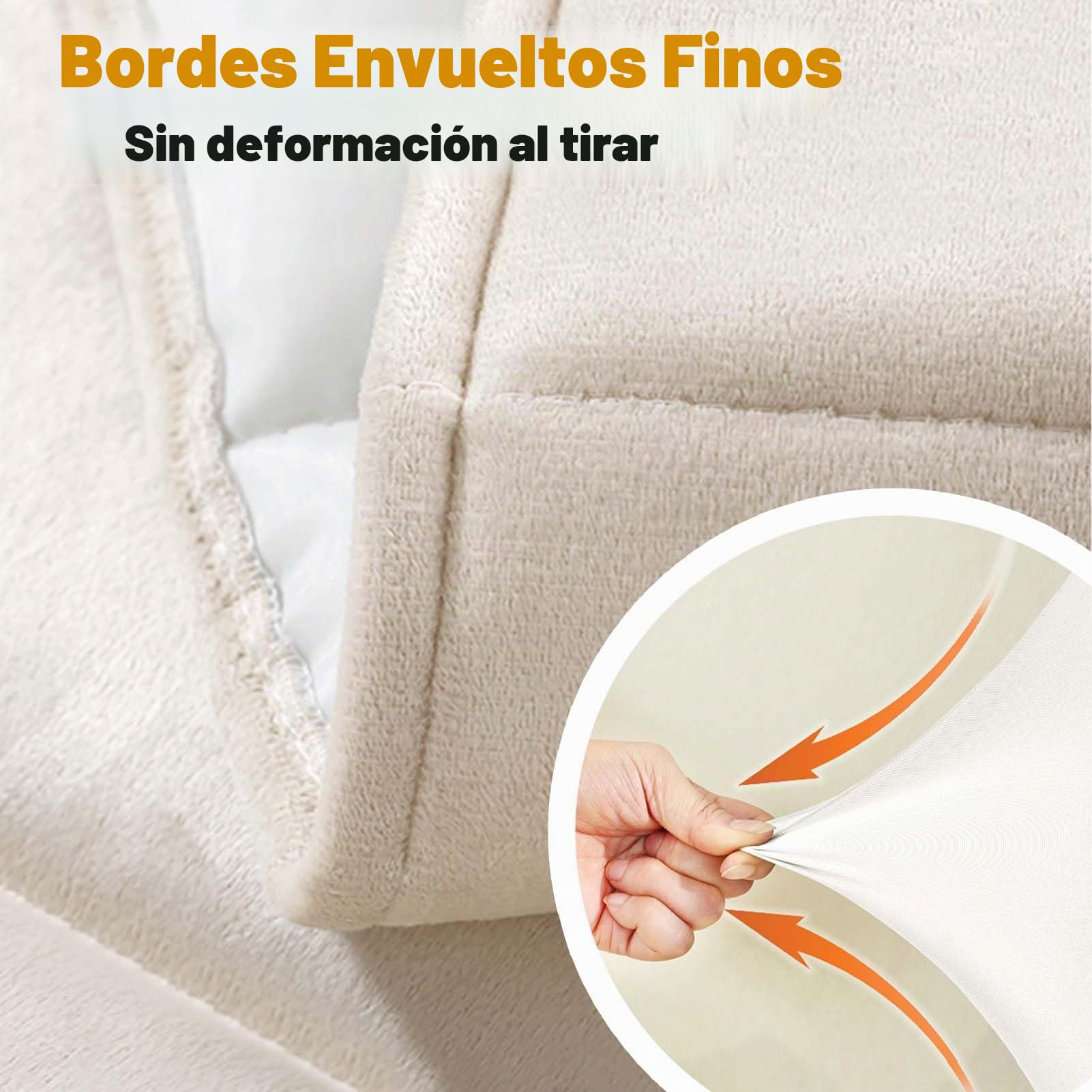 Funda De Cabecera EláStico, Fundas Cabeceros Cama, con Almohadilla de Relleno, Tamaño Queen Funda de Cabecero para Individual Doble (150cm,Beige)