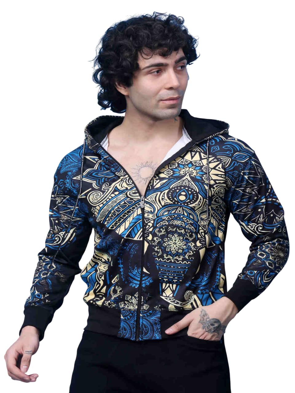Buy YELLOW TREE Polyester Printed Hoody | Sports Wear | Gym