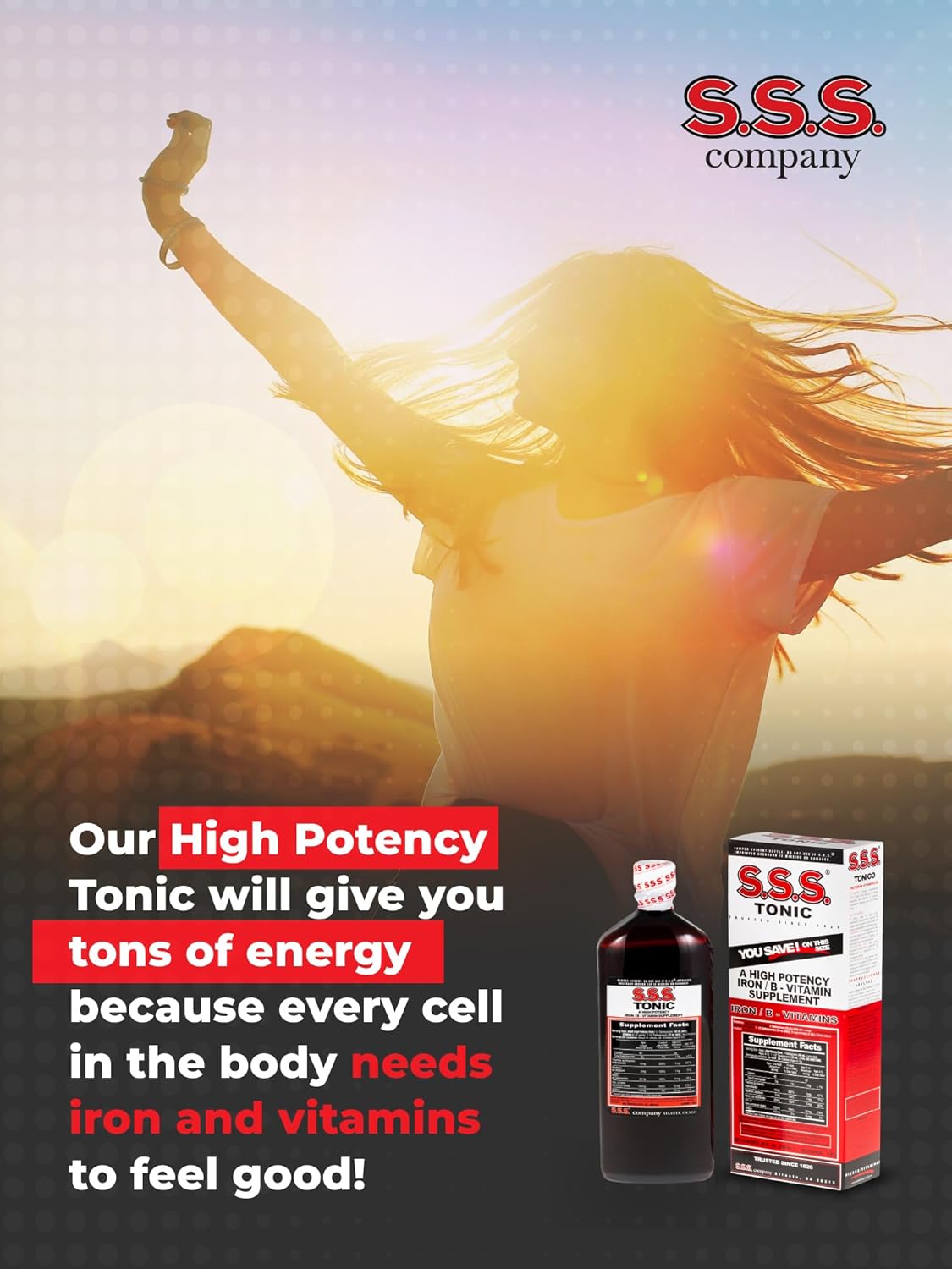 S.s.s. Tonic – High Potency Iron Supplement With B1, B2, B3 ...