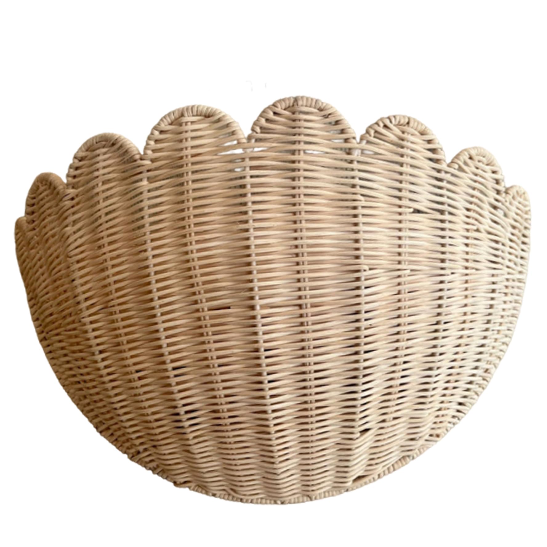 Panier suspendu en osier pour ranger les articles de toilette