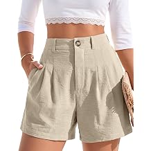 Shorts for Women Casual 2026 Summer Trendy Baggy Shorts Beach Vacation Outfits Zipper Button Clothes with Pockets