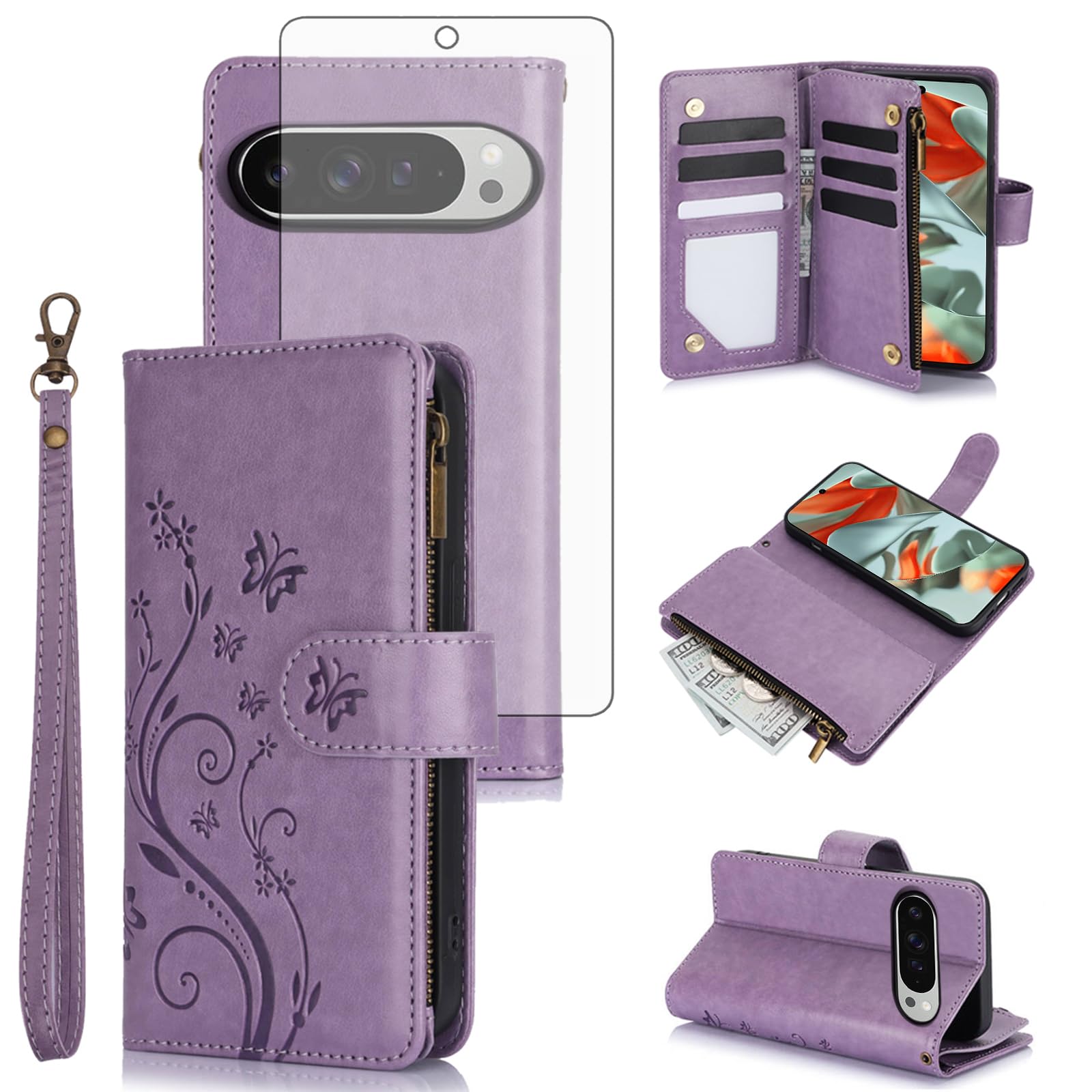 Coque Google Pixel 9 Pro XL violette YM020 idéale pour le bureau et sorties - 8