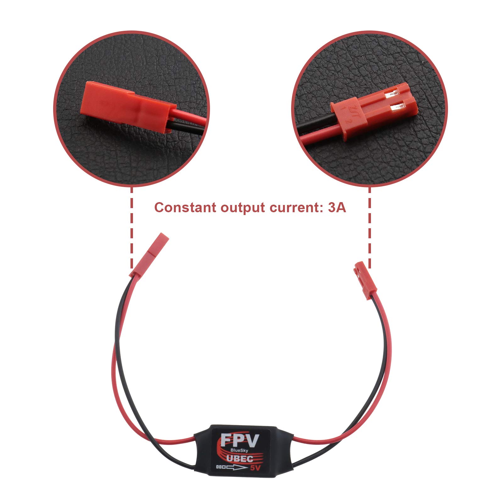UBEC 3A 5V Mini Régulateur DC-DC – 2-6S – Pour FPV, Drone, Avion RC – Lot De 2