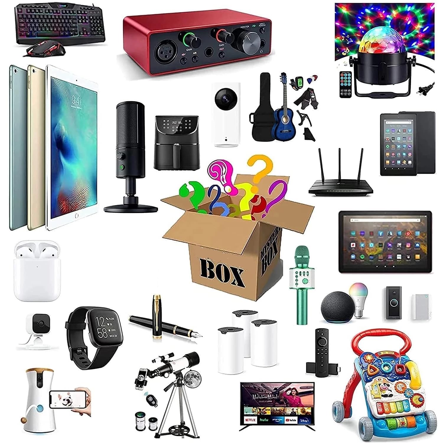 Genérico Palet De Juego De Productos Electrónicos,un Juego de 5-40 Multimedia,Productos Mixtos, Cajas de Regalo，sef4