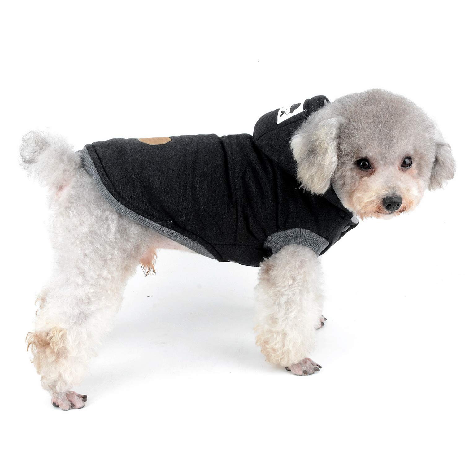 SELMAI Warme jassen en jasjes met capuchon voor honden fleece SELMAI Warme jassen en jasjes met capuchon voor honden fleece