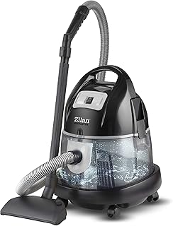 Zilan Staubsauger mit Wasserfilter Wasserstaubsauger Allergiker beutelloser Sauger Handstaubsauger EEK A H20 Saugleistung 2.000 Watt Bodenstaubsauger