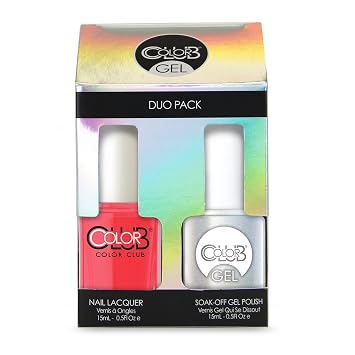 Color Club Watermelon Candy Pink Gel + Lacquer Duo Includes 1 Each Of 05gel225 and 05a225, 0.5 fluid_ounces