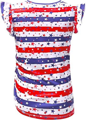 Miniatura 2 de Perfashion Camisetas de algodón de manga larga con volantes y cordón lateral para niñas, cuello redondo, casual, para 4-13 años