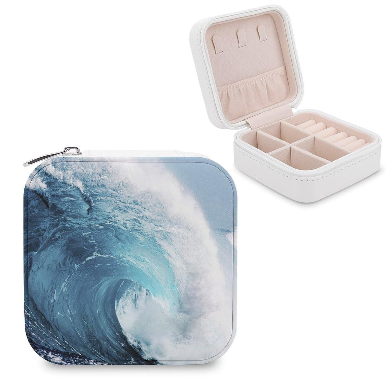 Boîtes à bijoux anti-nœuds portables avec flanelle douce