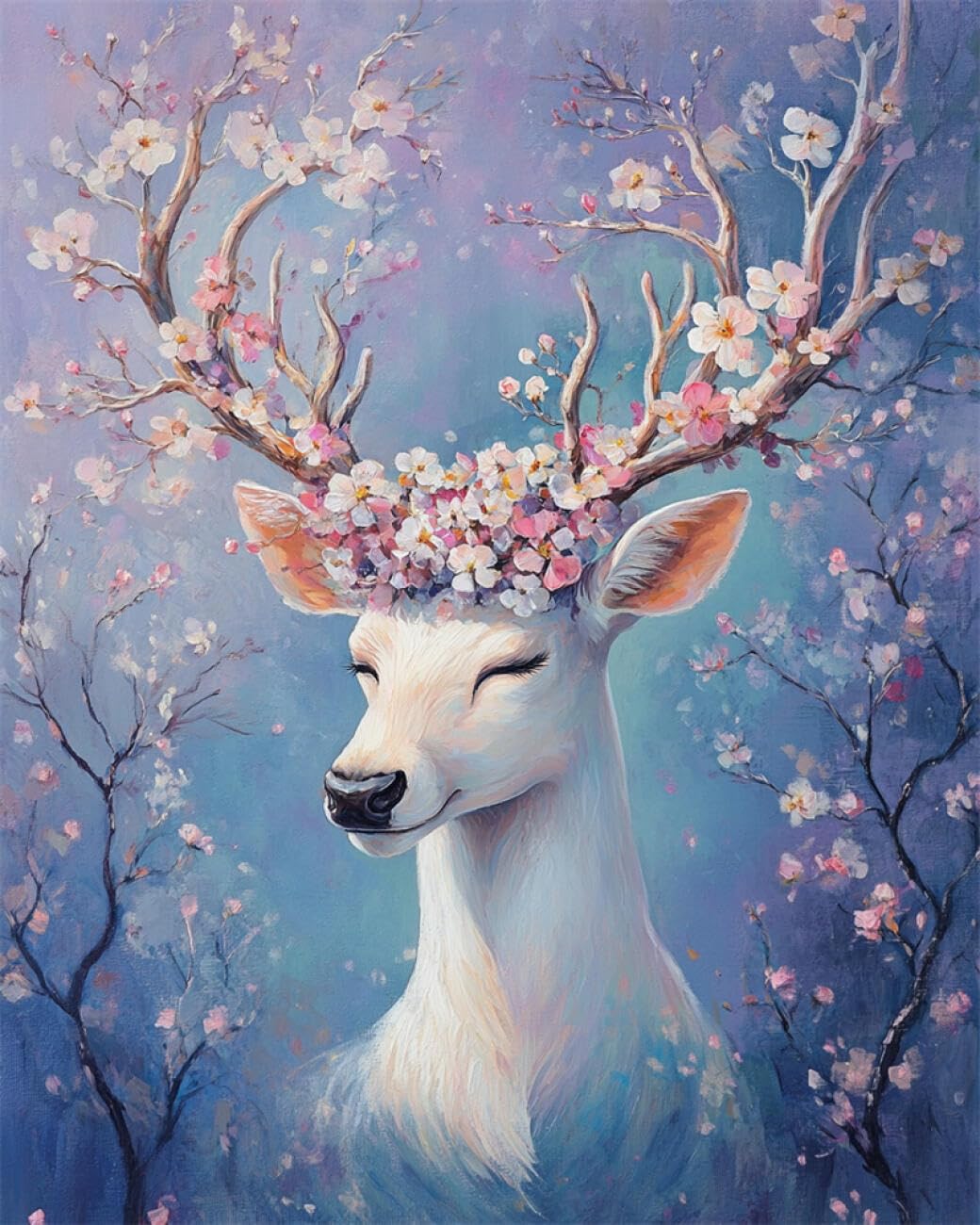 AYAOYANGGO Animal DIY Beaded Cross Stitch Kits Forests Animals Bead Embroidery Kit for Adults Needlepoint Tapestry Set Beaded Stitching 40x50cm