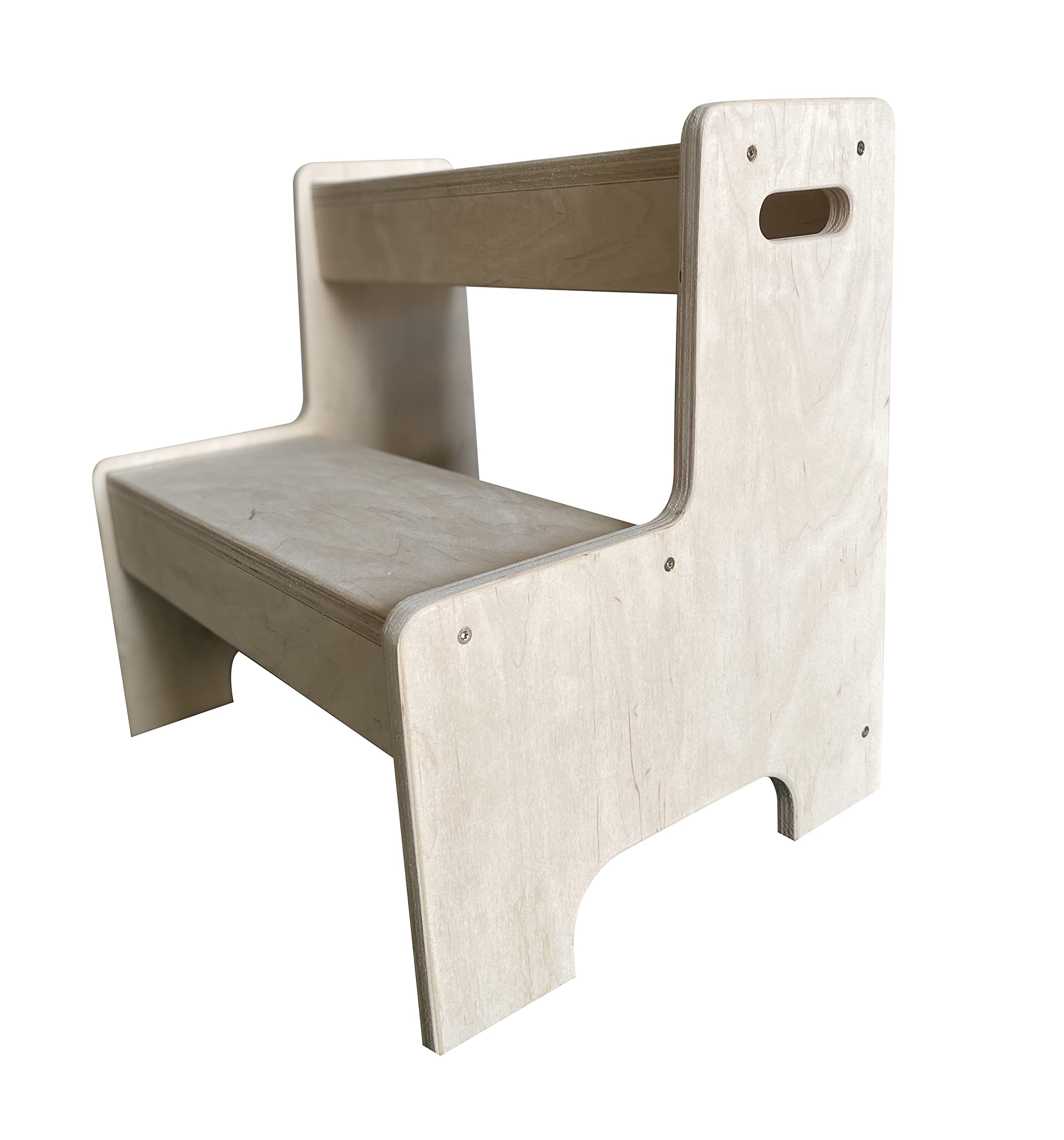 Tabouret pour enfants en bois à 2 marches pour l'autonomie