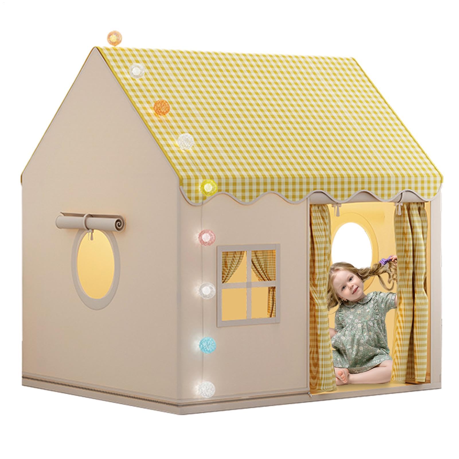 CASA de juegos Para niños Interior | Castle Play Tent - Tiendas de campaña Para niños de Gran espacio Para el Interior, CASA de juegos Grande Para niños, CASA de juegos Interior Para niños pequeños