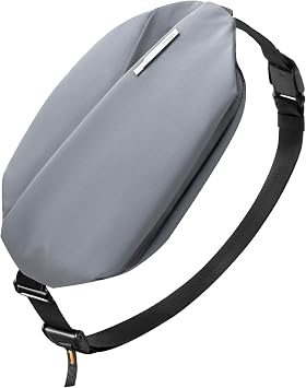 Inateck Sling Bag X, 4L Multi-pocket Crossbody Shoulder Chest Bag with Adjustable Shoulder Strap, Water-resistant Waist Fanny Pack for Men, Women, Travel, Daily Use, Cycling, Hiking, Dark Gray, Large