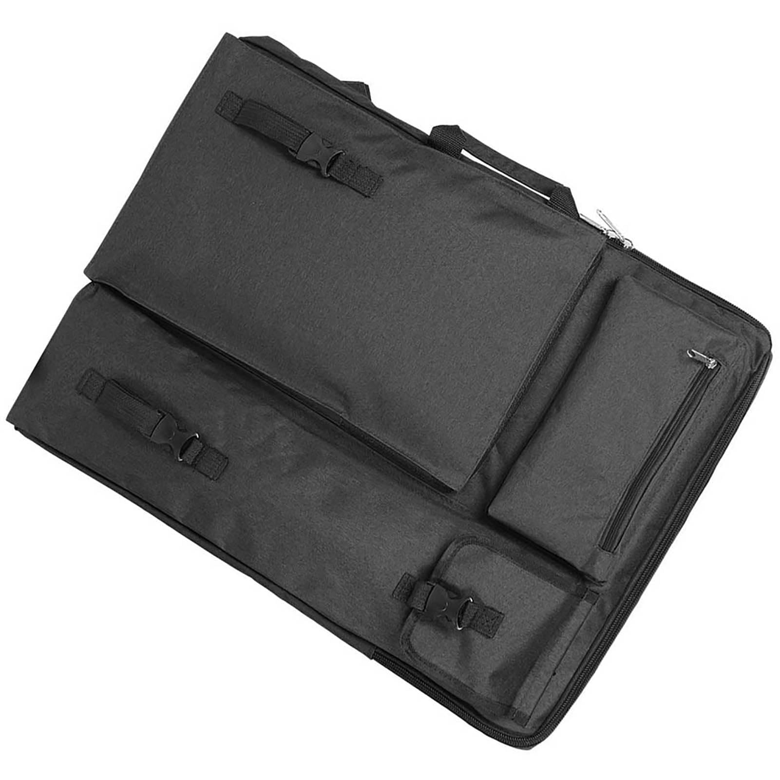 Agatige Borsa artistica Canvas, Art Portfolio Case Artist Backpack Canvas Bag, Bordo per schizzi per rifornimenti artistici Conservazione e viaggio, borsa per opere d'arte/custodia da disegno (Nero)