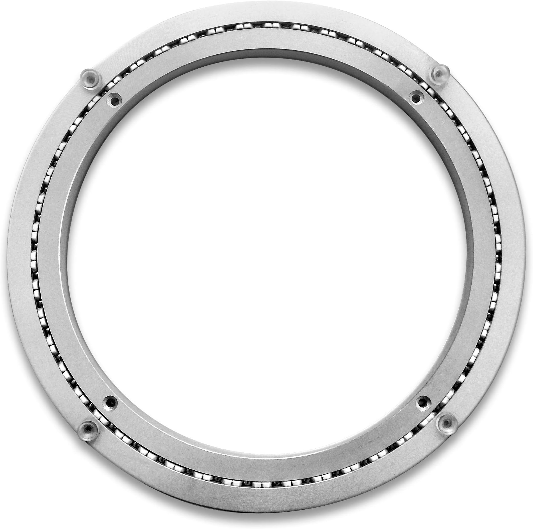 TROOPS BBQ Lazy Susan Turntable Ring - Commercial Aluminum Lazy Susan Bearing Hardware Single-Row Ball Bearings for Heavy Loads (300 lbs. Capacity) - 12 Inches