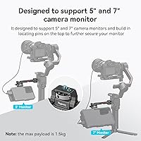 Vista 6 de SMALLRIG Montura Ajustable de Monitor de Cámara con Liberación Rápida, Abrazadera NATO, Montaje de Zapata Fría, Diseño Anti-Giro para DJI RS 4