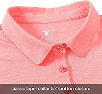 Vista 5 de Polo de golf para mujer, manga corta, absorbe la humedad, ropa de golf para mujer