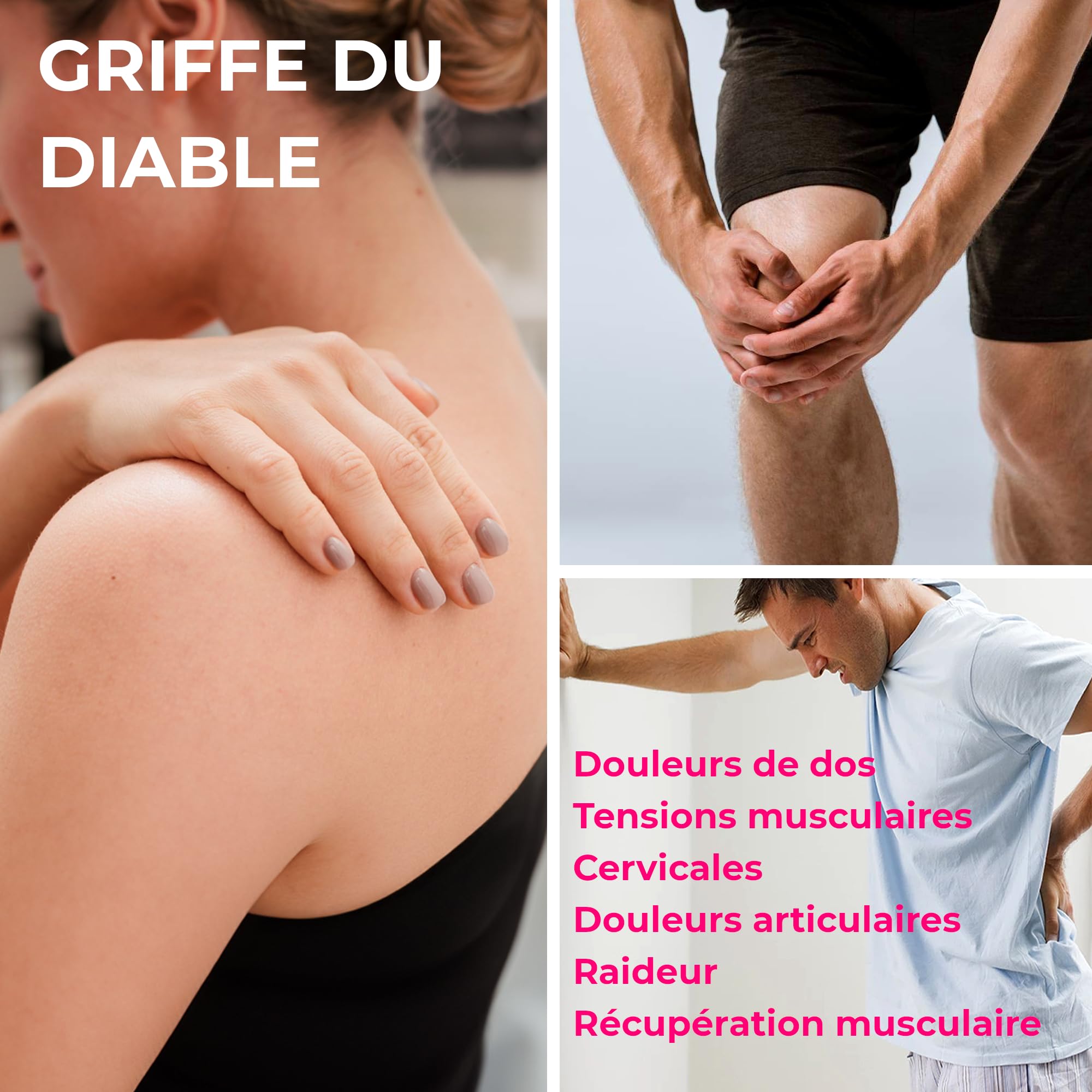 KALAHARI Kit Chaud + Froid, Gel à l’Arnica 98% + Griffe du Diable, Pré et Post entraînement, Action intense pour Massage Muscles, Articulations, Contractures, Mobilité – Extra fort, Fabriqué en Italie