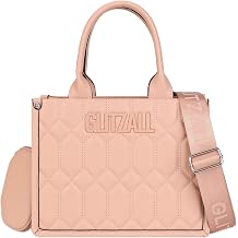 Quilted Satchel Purse for Women, Medium Crossbody Top Handle Bag